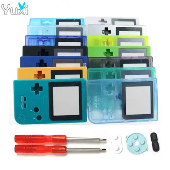 YuXi Clear Housing Shell wymiana osłony dla Nintendo Gameboy Pocket konsola do gier dla GBP obudowa etui z śrubokrętem narzędzia