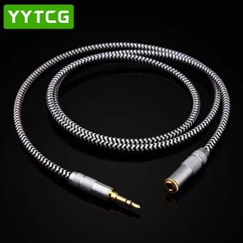 YYTCG Hifi audio 3,5 mm przedłużacz OCC HIFI 3,5 mm męski żeński kabel