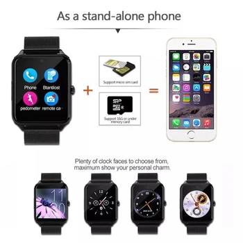 Z60 Bluetooth Smart Watch Phone Men Women Support 2G SIM TF Card Camera for Android Iphone Huawei Xiaomi Smartwatchs PK GT08 X6