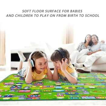 Zabaw dla dzieci mata o grubości 0,5 cm pełzanie mata podwójna powierzchnia dziecięcy dywan mata puzzle aktywność siłownia dywan dywanik dla dzieci podkładka pod mysz