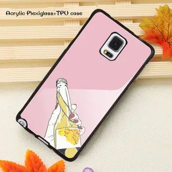 Zabawa piwo sztuka malarstwo telefon etui akryl pleksi TPU dla telefonu Samsung Note20 10 9 8 7 5 Pro ULTRA Hurtownia