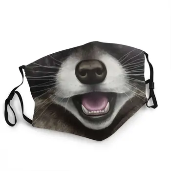 Zabawa Zwierzę Szop Ekologiczna Maska Do Twarzy Mężczyźni Kobiety Śmieci Panda Szop Anty Pokrywa Przeciwpyłowa Maska Przeciwpyłowa Usta Муфель