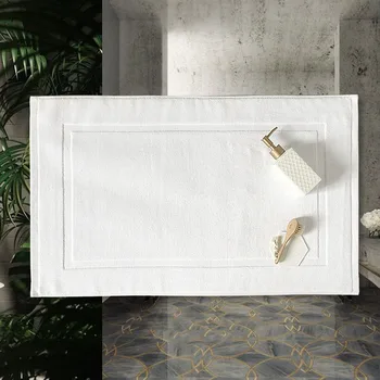 Zagęszczanie Jaquard Hotel Bath Mat luksusowy absorpcja wody łazienka, podłogi ręcznik dywan, koc, antypoślizgowe maty do kąpieli mata 50x80cm