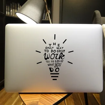 Zainspirowana cytat lampa laptopa naklejka dla Macbook naklejka 11 12 13 14 15 cali Pro 16