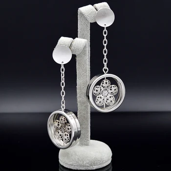 ZEADear Jewelry Romantyczne Biżuteria, Okrągłe Kwiatowe Kolczyki Długie Wiszące Kolczyki Dla Kobiet Duże Kolczyki Do Przyjęcia, Wesela Codziennie
