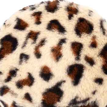 Zebra Plaid Leopard Futro Faux Kapelusze Wiadro Bob Jesień Zima Odkryty Ciepły I Miękki Aksamit Rybak Kapelusz Pani Dziewczyny Odkryty Miednicy Pokrywa