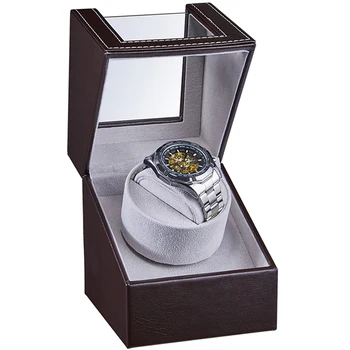 Zegar zataczania oraz nawijania skrzynia wysoka jakość uzwojenia organizatorzy caja giratoria reloj pudełko Watchwinder Silent Rotator Box EU/USA/UK/AU Plug