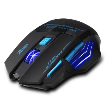 ZELOTES Gaming Mouse regulowana 2400DPI optyczna bezprzewodowa plac zabaw myszki do laptopów komputerowa mysz Gamer Mice 0208#3