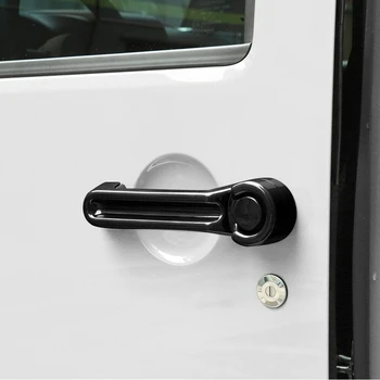 Zewnętrzny zewnętrzna klamka i pokrywa klapy tylnej wykończenie dla JEEP Wrangler JK 07-17 Liberty 08-12 Dodge Nitro 07-11 Black 4Dr