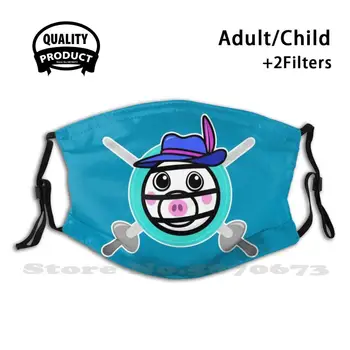 Zizzi Zebra - Game Character Anti Dust Face Mask Są Zmywalni Filter Wielokrotnego Użytku Zizzi Zizzy Piggy Game Gamer Gaming Kid Kids