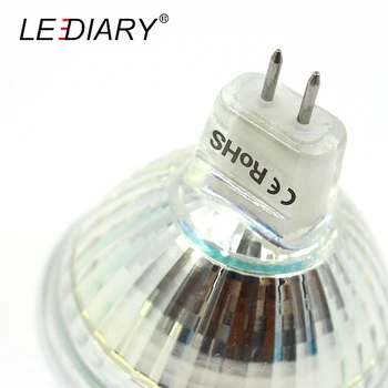 ZMISHIBO LED energooszczędna lampa Cup Shape Spot Lights GU5.3 MR16 2835 40/60LED 12V/220V szklana obudowa wysokiej jakości led punktowa lampa
