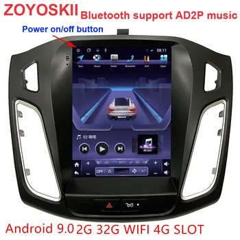 ZOYOSKII Android 10 pionowy ekran Tesla car Gps multimedialny радионавигационный odtwarzacz Ford Focus Mk 3 3 Salon 2012-2018