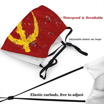 ZSRR grunge Maska unisex ekologiczna maska przeciwpyłowa ochrona dróg oddechowych Maska