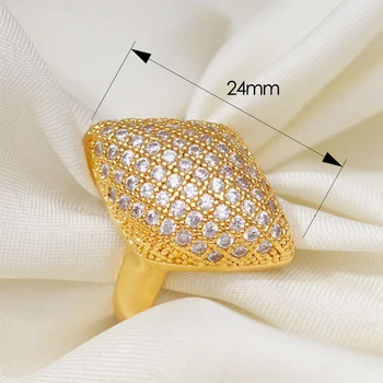 Złoto miedź geometryczna moda palec pierścień dla kobiet ślub zaręczyny Dubai biżuteria prezent dropshipping