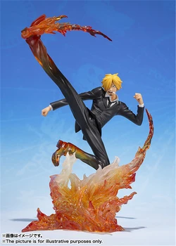 Ładne Anime One Piece Sanji Diable Jambe Ver. PVC figurka kolekcjonerska model zabawki dla dzieci lalka 16cm