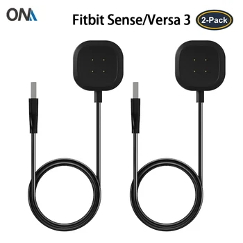 Ładowarka do Fitbit sense i fitbit Versa 3 - USB szybkie ładowanie magnetyczny ipod-kabel 100 cm akcesoria dla inteligentnych godzin