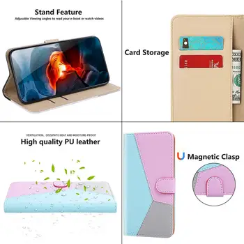 Łączenie etui portfel skórzany pokrowiec dla Coque Huawei P smart 2019 Case Huawei Mate 30 20 P20 P30 Lite Pro etui do telefonu futerał Shell