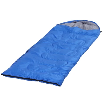 Śpiwór jednoosobowy na camping piknik z torbą do przenoszenia 210х75 cm niebieski
