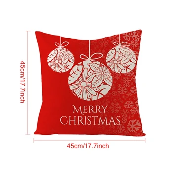 Świąteczna poszewka 45*45 poszewka poduszki poszewki bawełna pościel poszewki wystrój domu świąteczne dekoracje dla domu