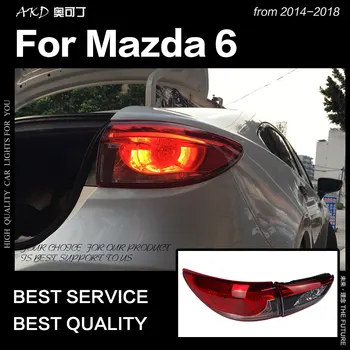 АКД stylizacja samochodu Mazda 6 światła tylne-2018 Mazda6 Atenza LED lampa tylna zespolona LED DRL sygnał tarczowe rewers akcesoria samochodowe