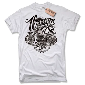Мотоциклетная T-Shirt Oldschool Motorrad Biker Chopper Bobber Skull Gift Club 2019 Fashion Round Neck Casual Clothes Tops T Shirt