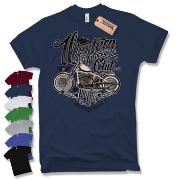 Мотоциклетная T-Shirt Oldschool Motorrad Biker Chopper Bobber Skull Gift Club 2019 Fashion Round Neck Casual Clothes Tops T Shirt