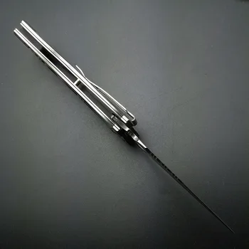 Цельнометаллическое lustro jasny srebrny tytanowy miecz, Smok odkryty camping kolekcja przetrwania scyzoryk noże taktyczne 3D zewnętrzny